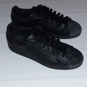 Adidas superstar shell toe black shoes sz 13 men